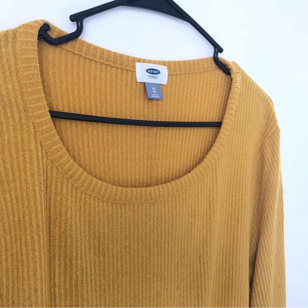 Yellow Ribbed Old Navy Top